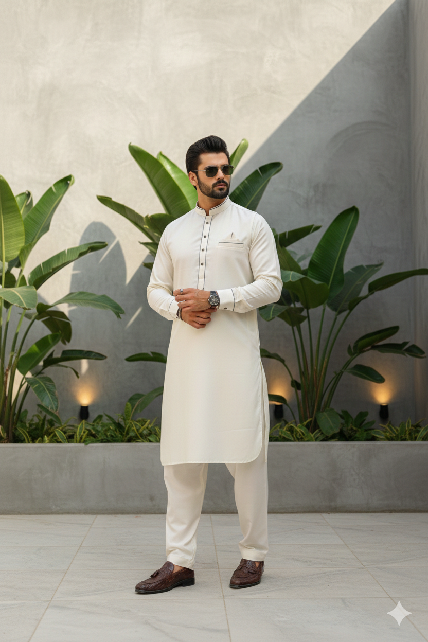 Premium Boski Suit – Unstitched