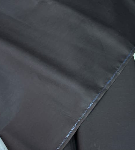 Men’s Cotton Unstitched Suit – Black