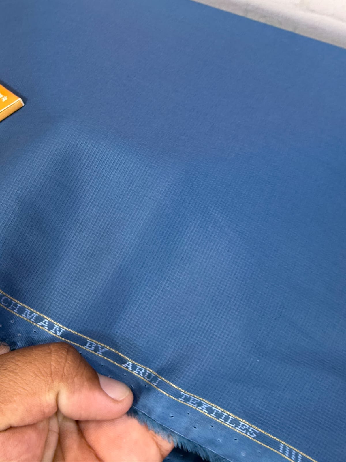 White Diamond Cotton Navy Blue ( Aruj )