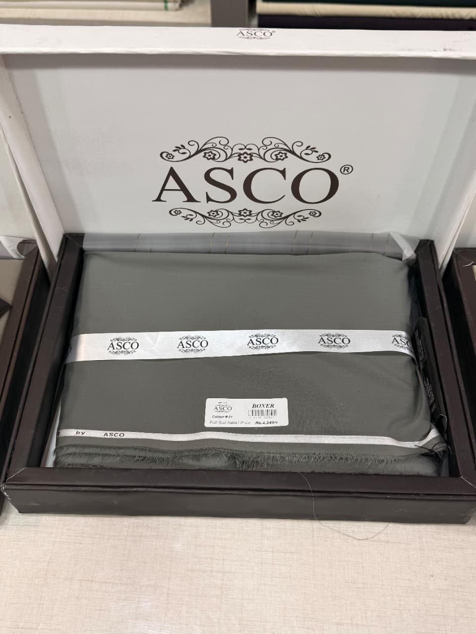 ASCO Wash & Wear Suit With Box –  (Smoke)