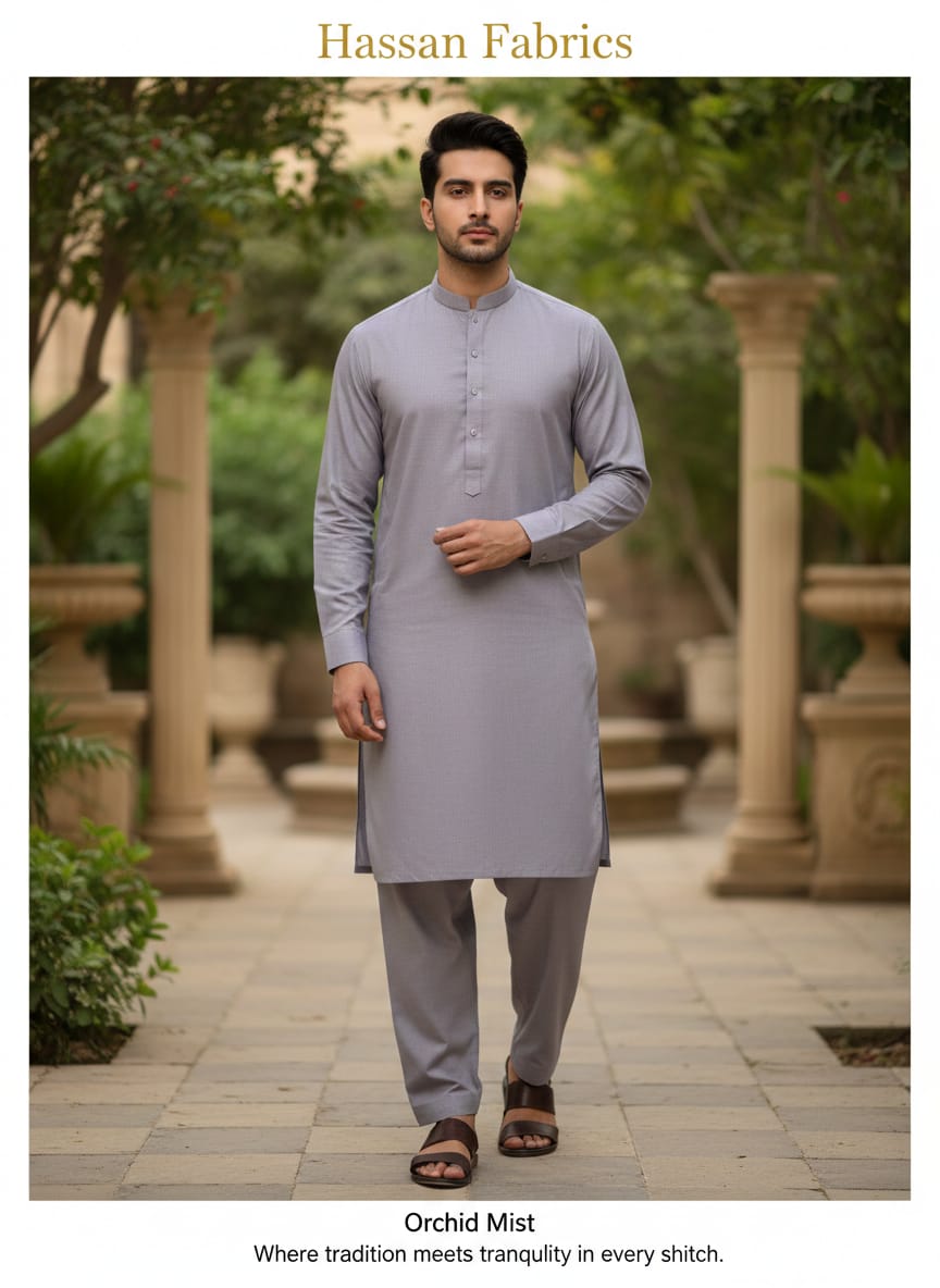 ARUJ Orchid Mist Premium Cotton Suit (With Box)